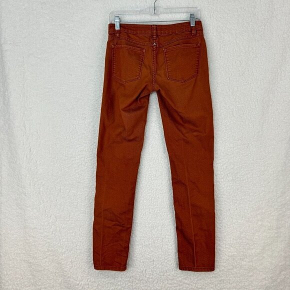 Prana Orange Low Rise Skinny Jeans Womens Denim Zip Fly Pockets Size 25 - Picture 11 of 12